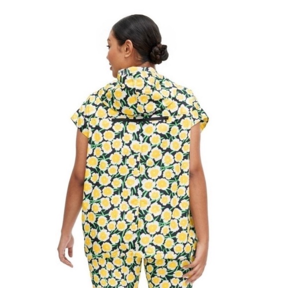 Diane Von Furstenberg X Target Packable Poppy Short Sleeve Hooded Vest NEW - Picture 4 of 4